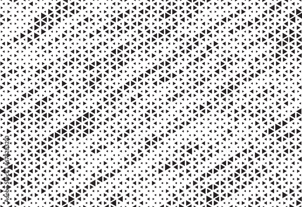Halftone triangle abstract background. Black and white vector pattern. White and black halftone triangle pattern background. Abstract geometric triangle design, halftone. Vector background. Halftone triangle abstract background. Black and white vector pattern. White and black halftone triangle pattern background. Abstract geometric triangle design, halftone. Vector background.