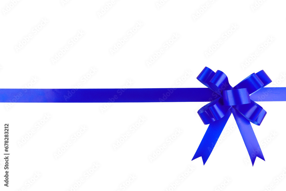 Blue Ribbon Bow Isolated Background Blue Ribbon Bow Isolated Background
