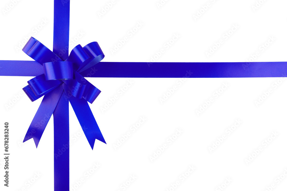 Blue Ribbon Bow Isolated Background Blue Ribbon Bow Isolated Background