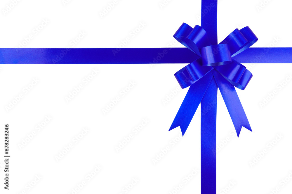Blue Ribbon Bow Isolated Background Blue Ribbon Bow Isolated Background