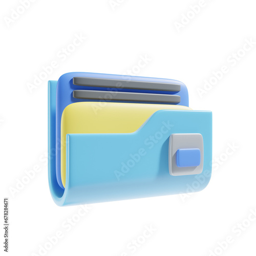 document icon 3d illustration