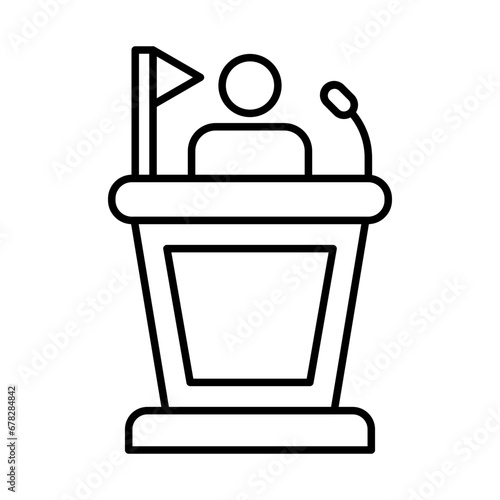 Politician Icon Design