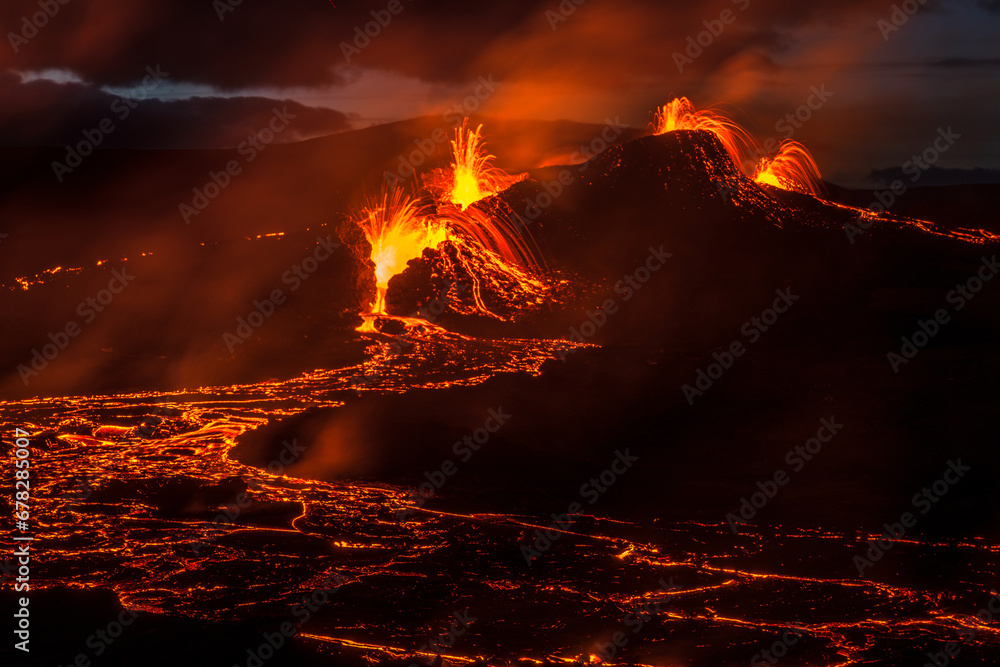 Geldingadalur volcano eruption in Iceland
