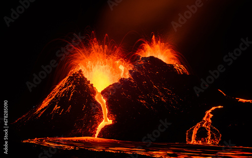 Geldingadalur volcano eruption in Iceland