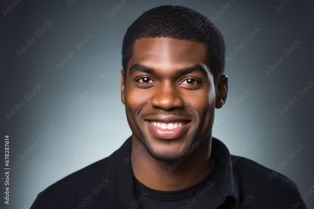 Picture of man wearing black shirt and jacket. This versatile image can be used in various contexts Picture of man wearing black shirt and jacket. This versatile image can be used in various contexts