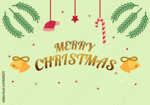 simple background merry Christmas  Vector 