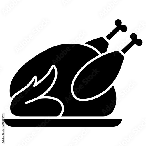chicken roasted icon