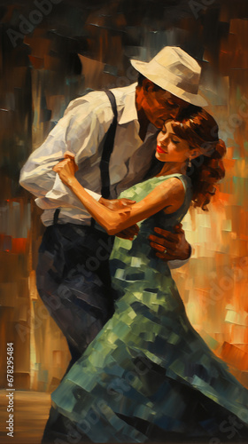 casal dançando tango 