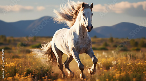 cavalo em Majestosa cavalgada  photo