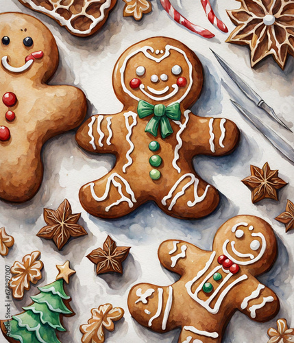 gingerbread cookies and christmas cookies