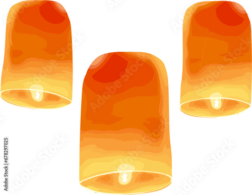 Foto Yi peng Lantern festival thailand