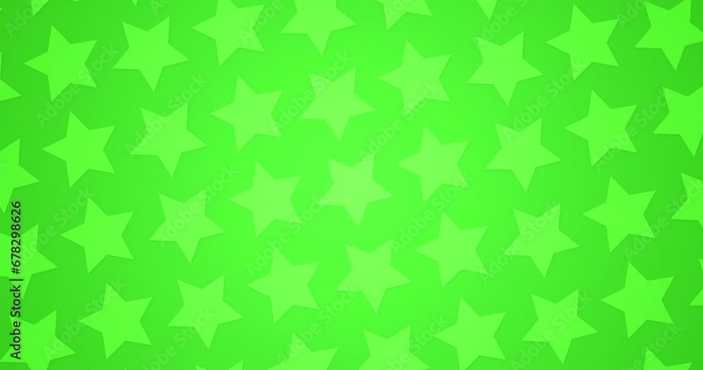 Abstract green color background of rotating stars aligned in a line where each lines are moving in opposite direction. Rotating star pattern Seamless looped abstract motion graphics background. Abstract green color background of rotating stars aligned in a line where each lines are moving in opposite direction. Rotating star pattern Seamless looped abstract motion graphics background.