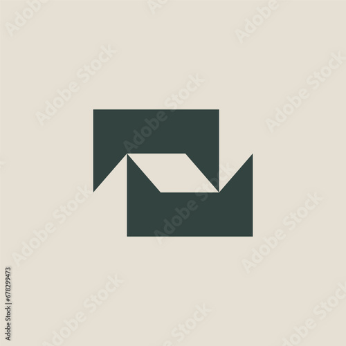 futuristic letter Z logo