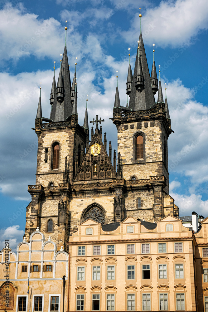 Fototapeta premium Tyn church, Prague, Czech republic, travel destination