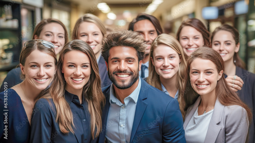 Young Successful Team that likes to Work Together with Employees Generative AI Digital Art Background Illustration Wallpaper Magazine Journal Poster Young Successful Team that likes to Work Together with Employees Generative AI Digital Art Background Illustration Wallpaper Magazine Journal Poster