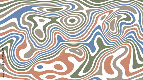 ABSTRACT ILLUSTRATION MARBLED TEXTURE LIQUIFY PSYCHEDELIC PASTEL SOFT COLORFUL DESIGN. OPTICAL ILLUSION BACKGROUND VECTOR DESIGN