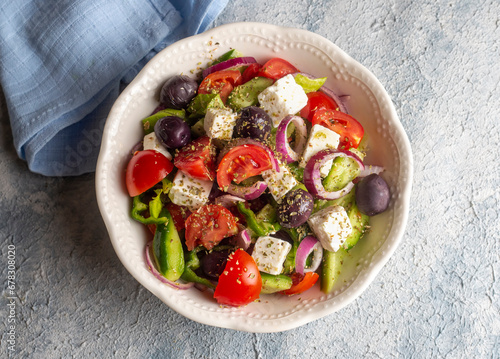 Greek salad with fresh vege...