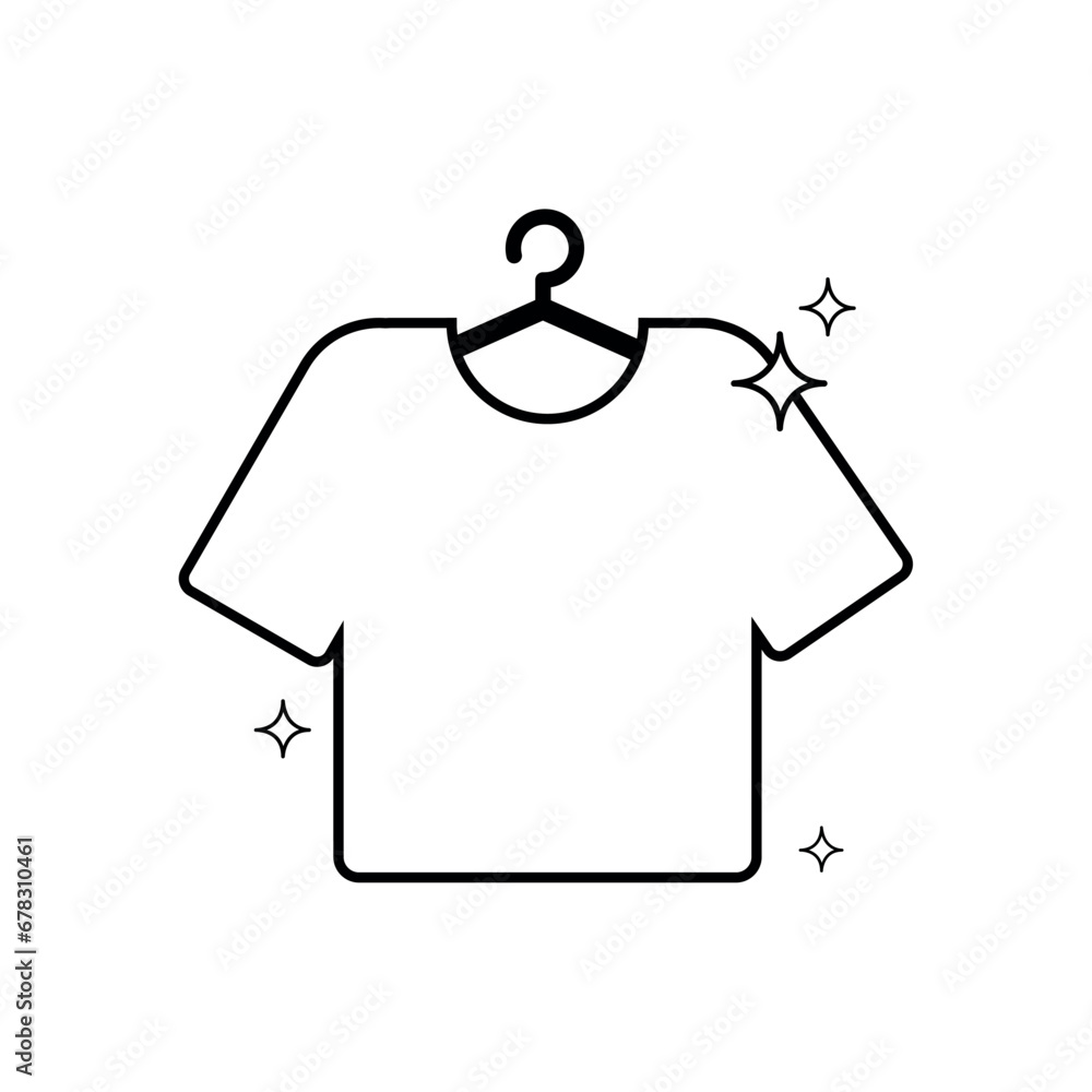 Isolated clean and shiny shirt icon Vector Isolated clean and shiny shirt icon Vector