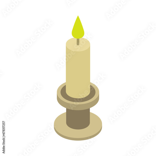 Isometric candle