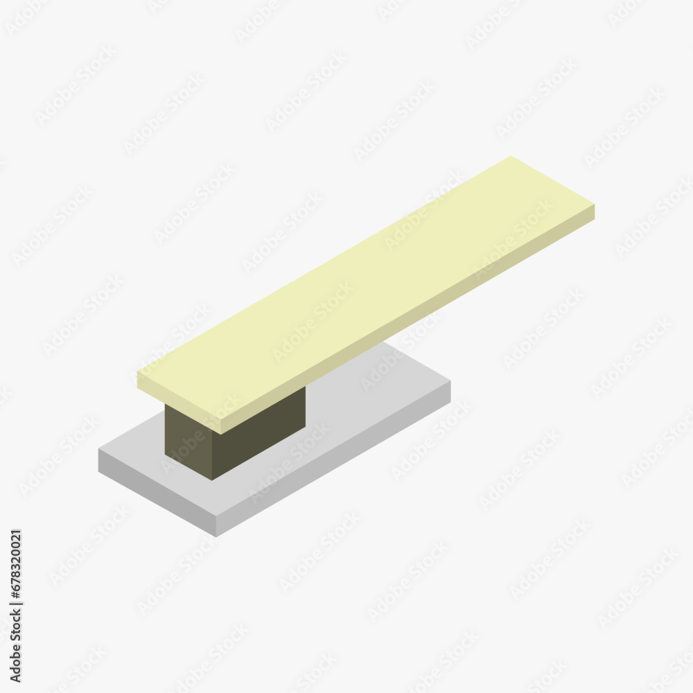 Isometric swimming pool trampoline Isometric swimming pool trampoline