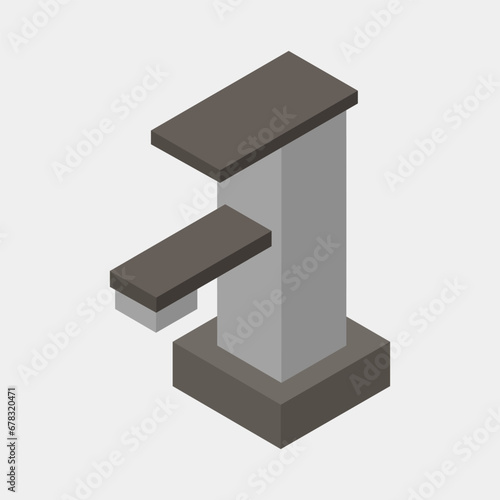 Isometric faucet