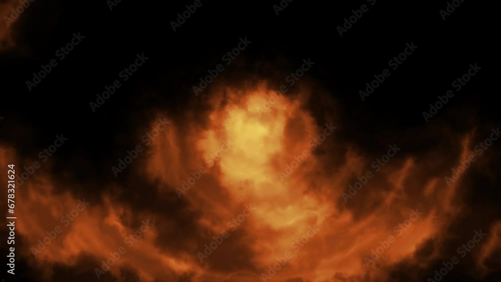 Abstract Fire Glowing Rotating Disc Digital Rendering Abstract Fire Glowing Rotating Disc Digital Rendering