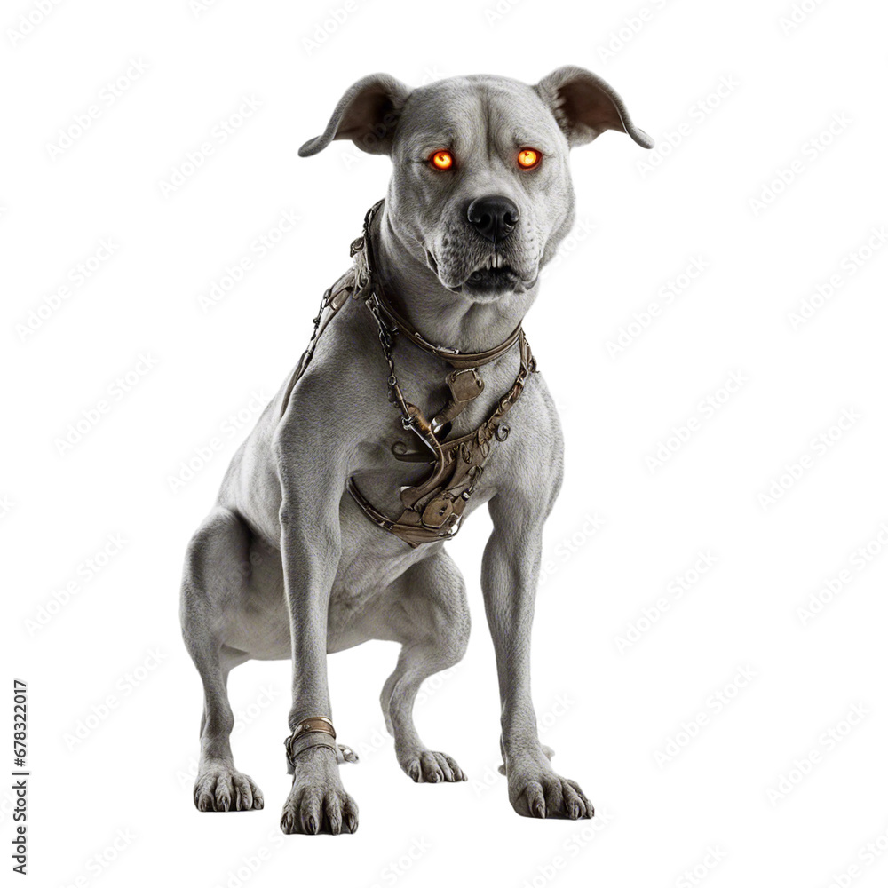 Scary Red Eye Dog For halloween transparent background clipart, Png ...