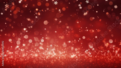 red merry christmas background simple with snowflakes