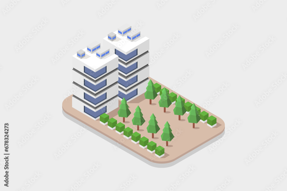 Isometric skyscraper
