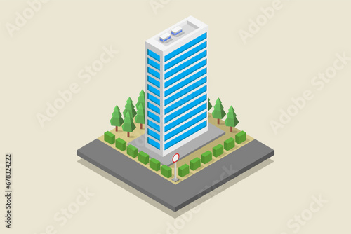 Isometric skyscraper