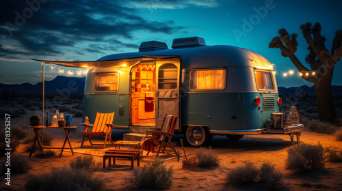 Wallpaper Mural Off the Beaten Path: Exploring the Desert Wilderness through Camping Torontodigital.ca