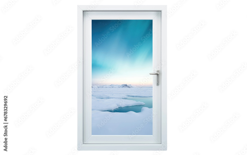 Arctic Aurora Door Beautiful Isolated On a Clear Surface or PNG Transparent Background. Arctic Aurora Door Beautiful Isolated On a Clear Surface or PNG Transparent Background.