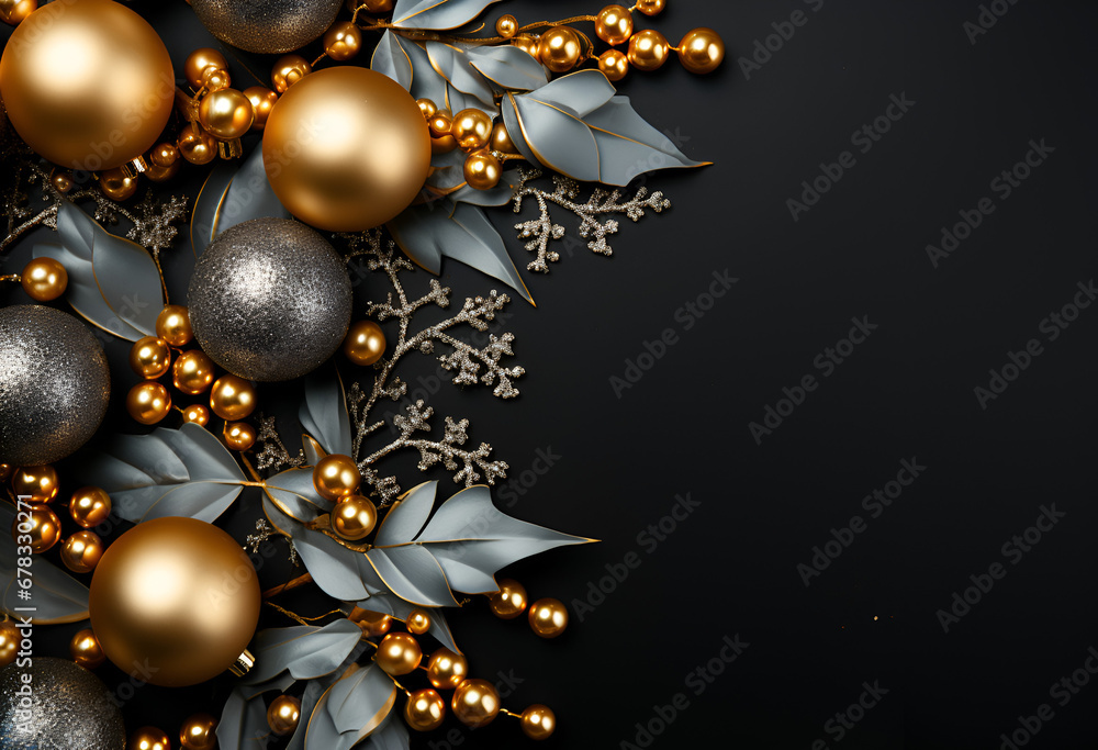 Christmas composition. Frame made of snowflakes Christmas composition. Frame made of snowflakes