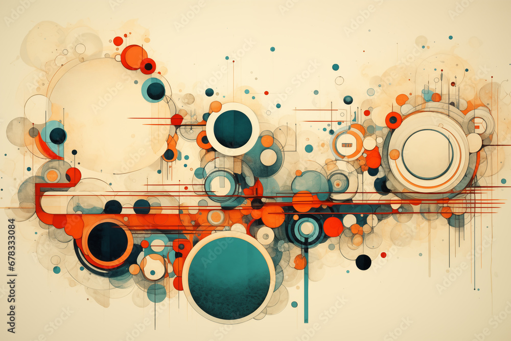 Obraz premium A visual representation of the elements, with earthy tones and fluid forms evoking a natural and organic aesthetic.