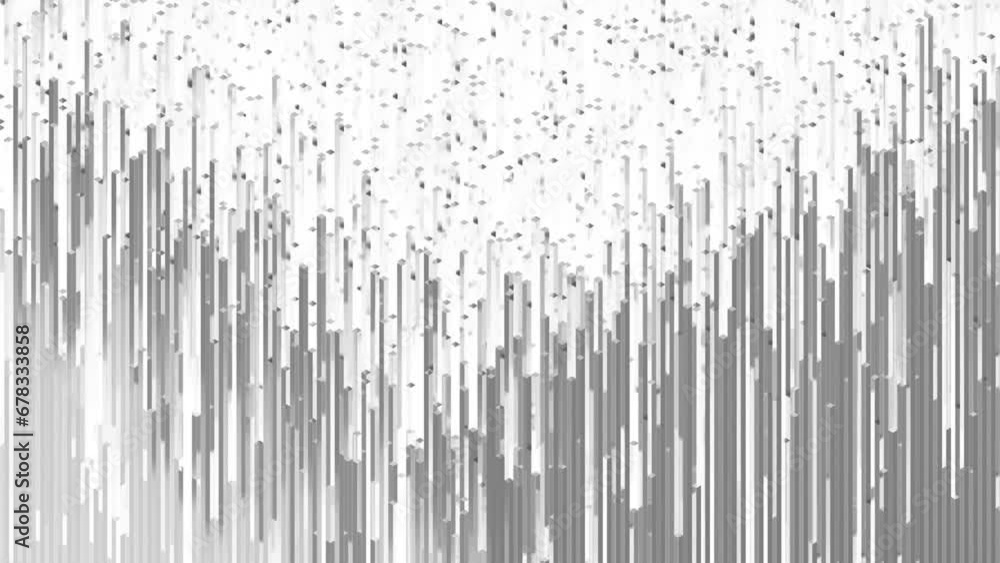 Randomly abstract and simple moving square pillars Randomly abstract and simple moving square pillars