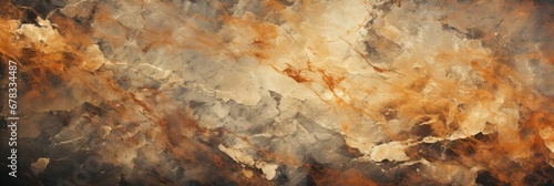 Abstract multicolor vintage chemogram texture wallpaper banner background. Generative AI, AI