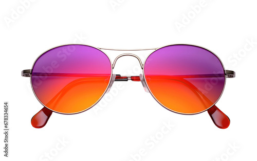 Colorful Brighteyes Eyewear Isolated On a Clear Surface or PNG Transparent Background.