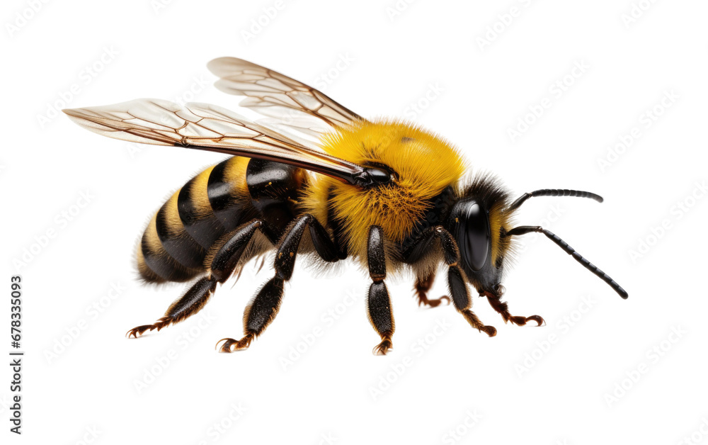 Awesome Buzzing Bumblebee Isolated On a Clear Surface or PNG Transparent Background. Awesome Buzzing Bumblebee Isolated On a Clear Surface or PNG Transparent Background.