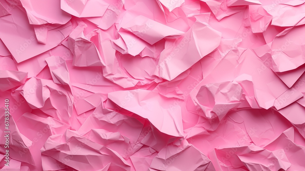 A Vibrant Pink Wall Adorned With a Multitude of Colorful Papers A Vibrant Pink Wall Adorned With a Multitude of Colorful Papers