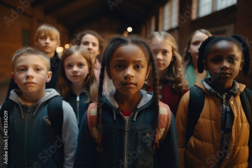 Schoolchildren return to school from the holidays