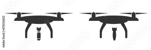 Drone sign icon. Copter symbol vector ilustration.