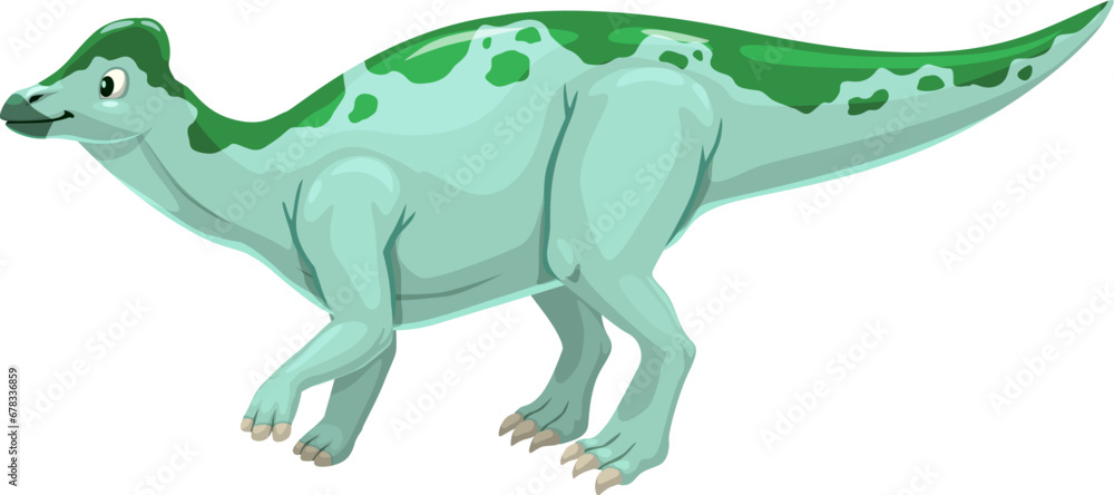Jaxartosaurus dinosaur cartoon character, Jurassic reptile for kids toy or game, isolated vector. Funny cute dino or Jaxartosaurus dinosaur for children prehistoric education, extinct museum or game Jaxartosaurus dinosaur cartoon character, Jurassic reptile for kids toy or game, isolated vector. Funny cute dino or Jaxartosaurus dinosaur for children prehistoric education, extinct museum or game