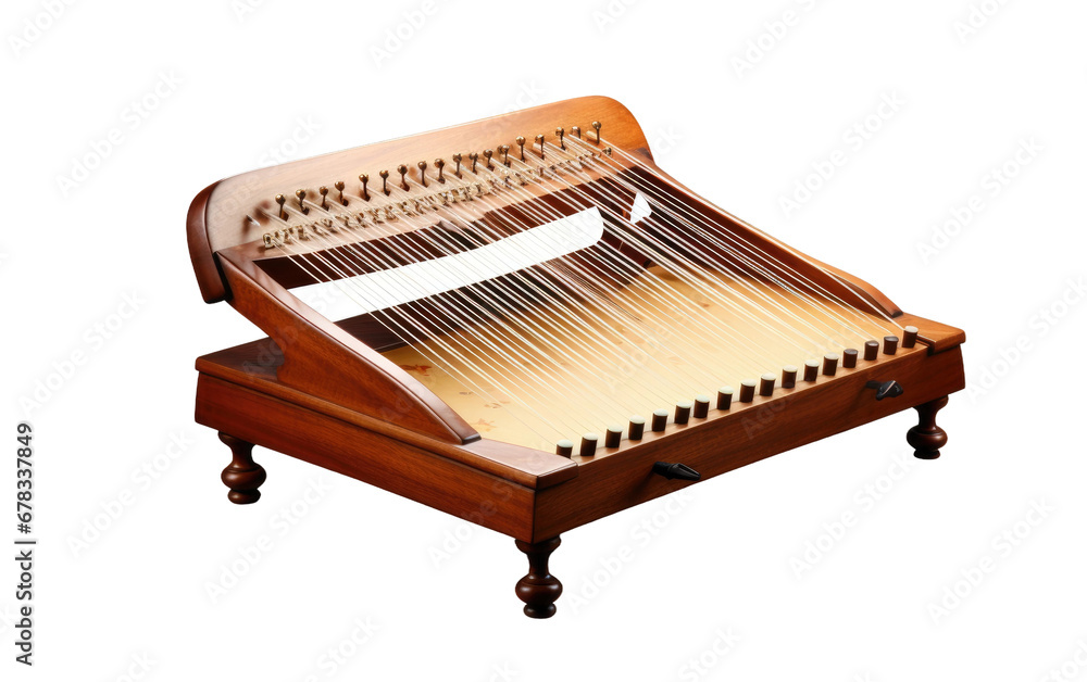 Fototapeta premium Digital Cimbalom Isolated On a Clear Surface or PNG Transparent Background.