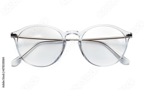 Clear Elegance Glasses Transparent Isolated On a Clear Surface or PNG Transparent Background.