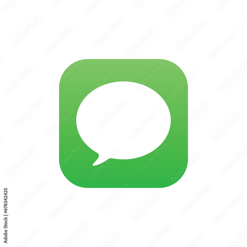 Messages app icon icon isolated on white background. Chat bubble symbol modern, simple, vector, icon for website design, mobile app, ui. Vector Illustration Messages app icon icon isolated on white background. Chat bubble symbol modern, simple, vector, icon for website design, mobile app, ui. Vector Illustration
