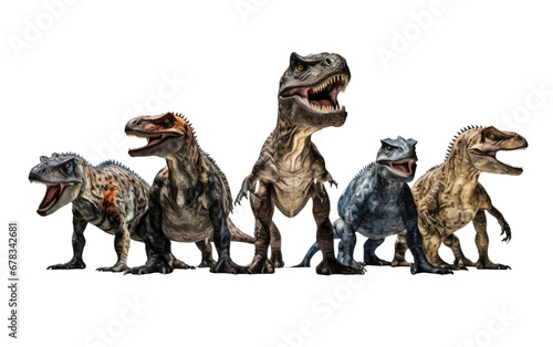 Monster Dinosaur Discovery on a Clear Surface or PNG Transparent Background. © Usama