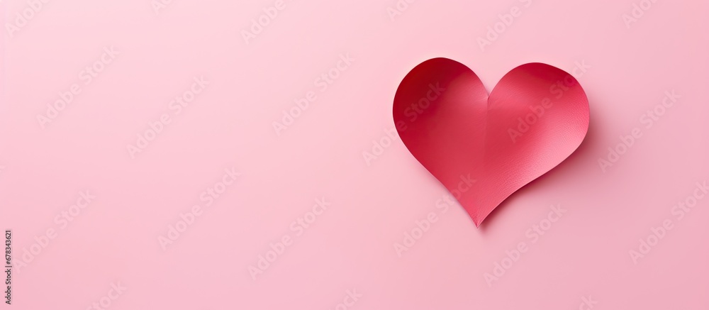 Valentines Day symbol paper heart loves embodiment