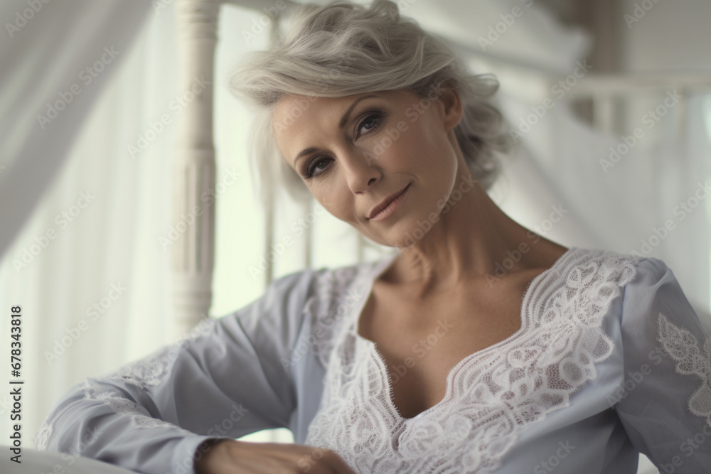 Captivating Elegance Alluring Mature Woman Poses In Sensual Lingerie Captivating Elegance Alluring Mature Woman Poses In Sensual Lingerie