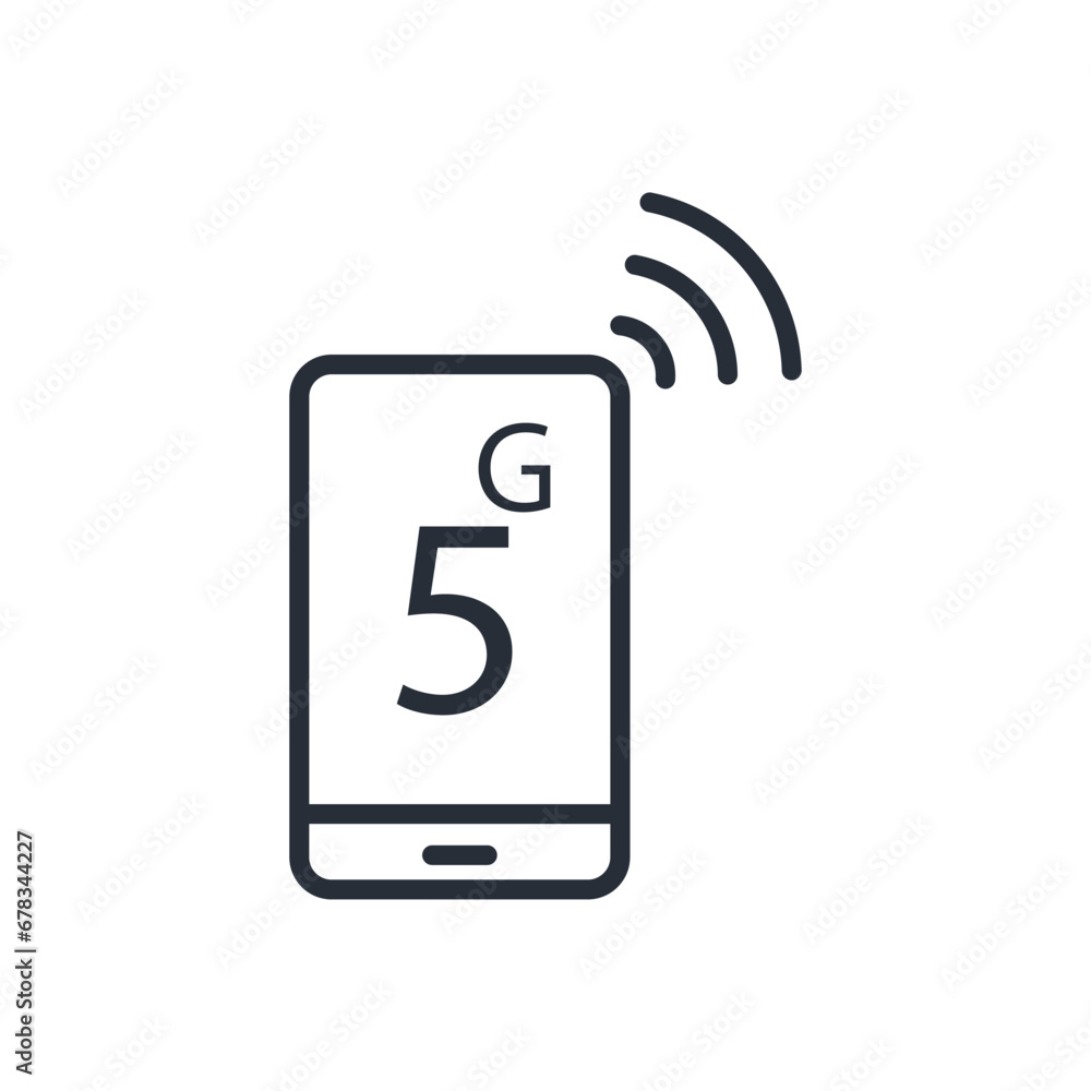 5g icon. vector.Editable stroke.linear style sign for use web design,logo.Symbol illustration. 5g icon. vector.Editable stroke.linear style sign for use web design,logo.Symbol illustration.