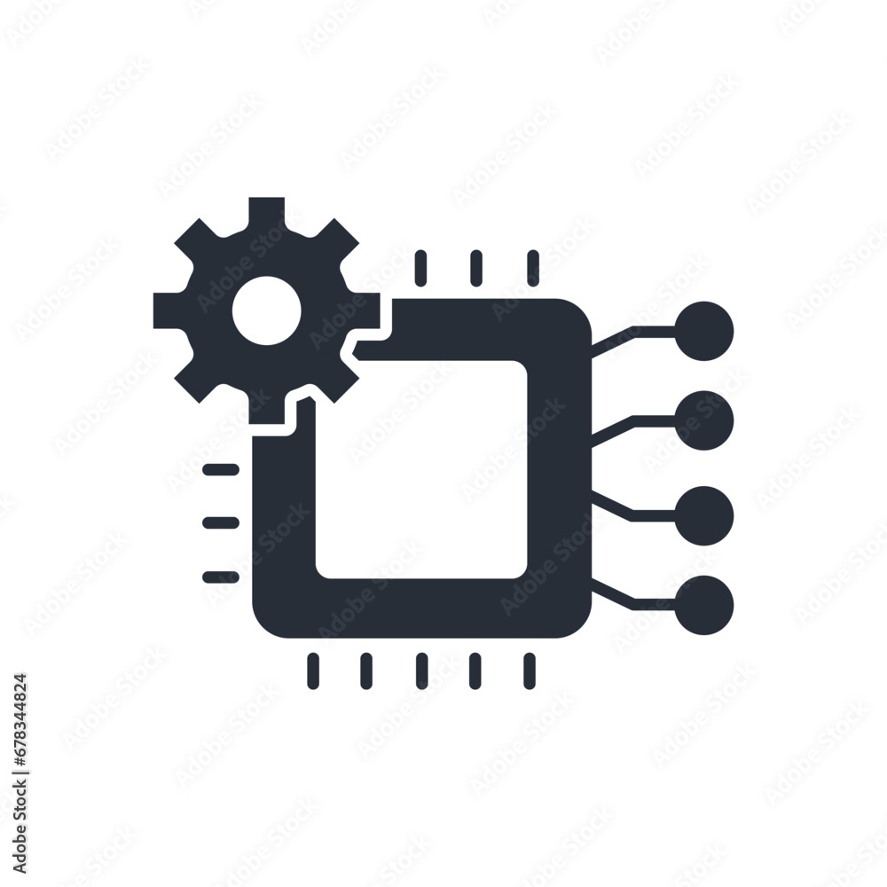 machine learning icon. vector.Editable stroke.linear style sign for use web design,logo.Symbol illustration. machine learning icon. vector.Editable stroke.linear style sign for use web design,logo.Symbol illustration.